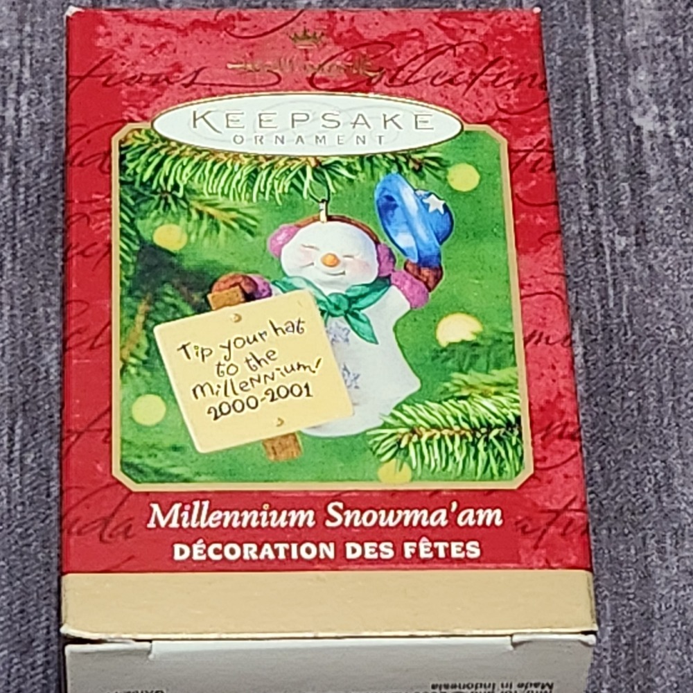 Hallmark Keepsake Ornament‎ Millennium Snowma'am 2000 Dated Decoration